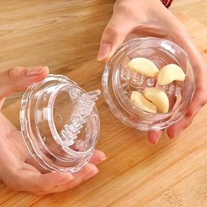 1/2Pcs 수동 휴대용 마늘 분쇄기 - 마늘과 생강을 으깨기 위한 트위스트 주방 가제트, 사용하기 쉽고 깨끗함