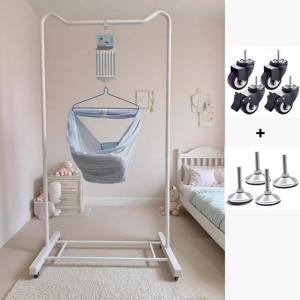 전기 아기 요람 유아용 요람 스윙 침대, 프레임 포함, 스윙 자동, 이동 바퀴 포함