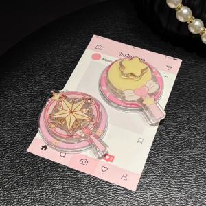 Magsafe 마그네틱 폰 그립 Tok Griptok 스탠드 iPhone 용 Moon and stars Funny Foldable Wireless Charging Holder