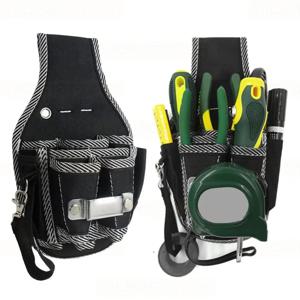 GJB810 9-in-1 고품질 공구 허리 벨트 실용 키트 홀더 600D 나일론 원단 공구 전기 기술자 허리 가방