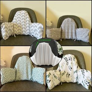 유아용 의자 패드 아기용 하이체어 쿠션 인플레이터블 하이체어 아기 식사용 의자 등받이 쿠션 부드러운 아기용 하이체어 커버