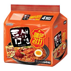 팔도 틈새라면 매운김치(120g X 4개입) 480g 1멀티팩