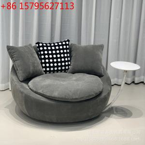 이탈리아식 심플 원형 회전 의자 편안한 에그쉘 라지 소파 기숙사 공부용 회전 의자 가정용