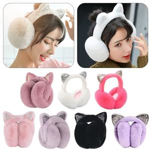 귀여운 토끼 디자인 동물 귀 덮개 모자 개구리 동물 스타일 접이식 디자인 비니 모자 만화 패턴 두꺼운 귀 덮개