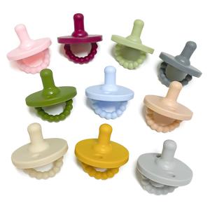 1개 실리콘 아기 사진 촬영용 장난감 신생아 인형 유아용 둥근 진정제 장난감 액세서리