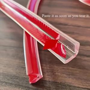 투명 가구 가장자리 충돌 방지 스트립 어린이를위한 보이지 않는 코너 가드 고무 두꺼운 가장자리 보호 소프트 스트립