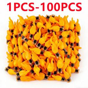 1개 30개 100개 LED COB 플래시 캔들 에디슨 불꽃 DC 3V-5V 웜 화이트 2200K LED 필라멘트 다이오드 DIY 크리스마스 파티 장식