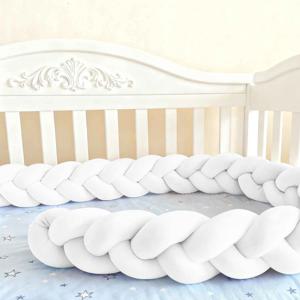 1-4m 아기 침대 보호대 침대 끈 매듭 쿠션 유아 어린이 방 장식 남아 여아용 아기 침대 범퍼