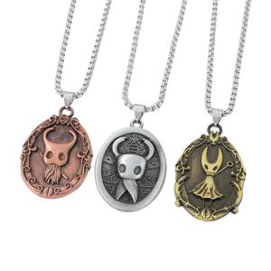 레트로 고딕 홀로우 나이트 실크송 펜던트 목걸이 힙합 피트니스 의상 액세서리 게임 팬 선물 쥬얼리