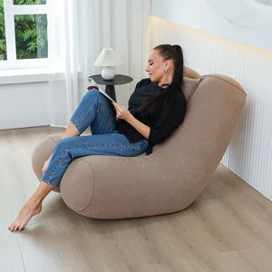 접이식 레이지 소파, 두꺼운 내구성 있는 인플레이터블 라운지 체어, 컴팩트하게 접히는 게임용 에어 벤치, 여가용 침대