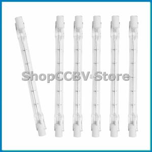 R7S 할로겐 전구 118mm 200W 230V 할로겐 막대 R7S 할로겐 전구 R7S 디밍 가능 할로겐 막대 램프 조명 6팩-A25R