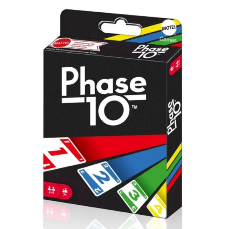 2026년 신제품 판매 중인 Phase 10 카드 게임, 재미있는 멀티플레이어 장난감 디자인 보드 게임 카드 가족 파티 장난감