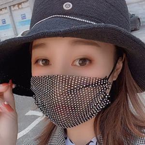 반짝이는 라인스톤 마스크 얼굴 장식 쥬얼리 글리터 크리스탈 탄성 패션 얼굴 가리개 파티 할로윈 코스프레 의상