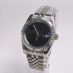 로고 없는 명품 맞춤형 시계 nh35 39mm 케이스 세이코 모드 NH35 오토매틱 무브먼트 28.5 다이얼