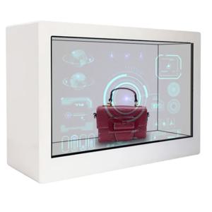 17인치 디스플레이 LCD 캐비닛 투명 3D 접합 홀로그램 터치 스크린 투명 LCD 쇼케이스 광고 박스용