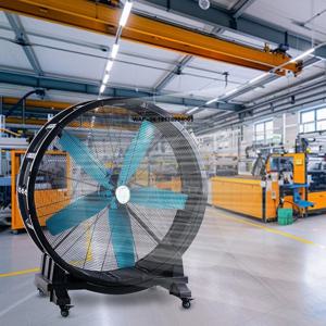 야외 방수 풍선형 에어댄서 블로워(영구자석 모터 장착) 산업용 이동식 바닥 설치 환풍기