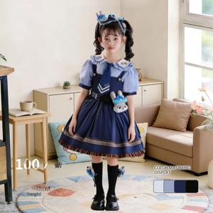 디즈니 주디 토끼 장교 코스프레 드레스 세트 소녀 드레스 모자 공주 스커트 아동 의류 민족 무대 의상