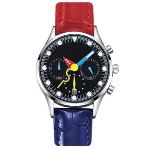 컬러 다이얼 시계 쿼츠 무브먼트 시계 남성 여성 손목시계 블랙 대비색 패션 손목시계 청소년 야광 가치 있는 오리지널 스포츠 시계