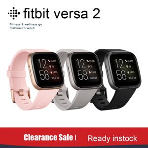 Fitbit Versa 2 스포츠 스마트 워치 피트니스 심장 박동 수면 추적기 방수 Smartwatch 피트니스 활동 추적기 밴드