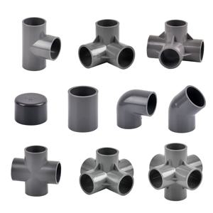 내경 20/25/32mm 3 방향/4 방향/5 방향 3 차원 Pvc 커넥터 급수 파이프 피팅 동일한 커넥터