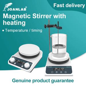 JOANLAB 가열 자기 교반기 디지털 디스플레이 온도 조절 자기 믹서 핫 플레이트 교반기 실험실 20L 110V ~ 220V