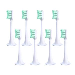 XIAOMI MIJIA T300/500 교체 용 브러시 헤드 용 6/8PCS 소닉 전동 칫솔 진공 듀폰 소프트 브리 슬 적합한 노즐