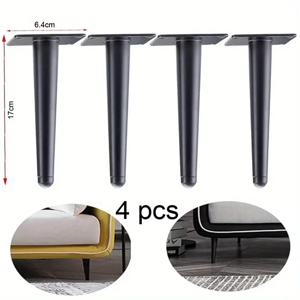 둥근 금속 가구 다리, 크고 매끄러운 테이퍼 소파 다리, 모던 스타일 장식 캐비닛 다리, TV 스탠드, 옷장 테이블 의자, 4 개