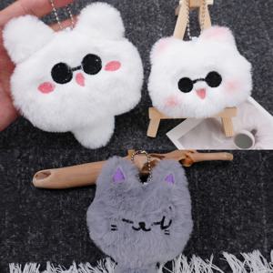 애니메이션 JK Gojo Satoru 플러시 키 체인 코스프레 흰 고양이 코스프레 Gojo 펜던트 배낭 열쇠 고리 할로윈 파티 장식