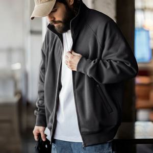 Maden 남성용 캐주얼 폴라 플리스 가디건, 맨투맨 스탠드업 칼라, 스포츠 지퍼 재킷, 따뜻한 다용도 코트, 가을 및 겨울