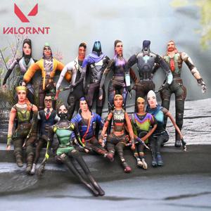 게임 발로란트 제트 바이퍼 세이지 코스프레 키체인 플러시 코튼 인형 슬렌더 트위스터블 쉐입 룸 추상 모델 장식 선물