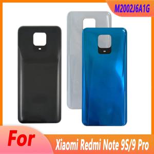 Xiaomi Redmi Note 9S/9 Pro 배터리 뒷면 커버 M2002J6A1G 뒷면 커버 용 후면 유리 케이스 하우징 커버 교체