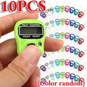 0-99999 손가락 카운터 링 5 디지털 LED 전자 휴대용 탈리 카운터 클리커 카운터 이슬람 Tasbih 구슬 1-10PCS