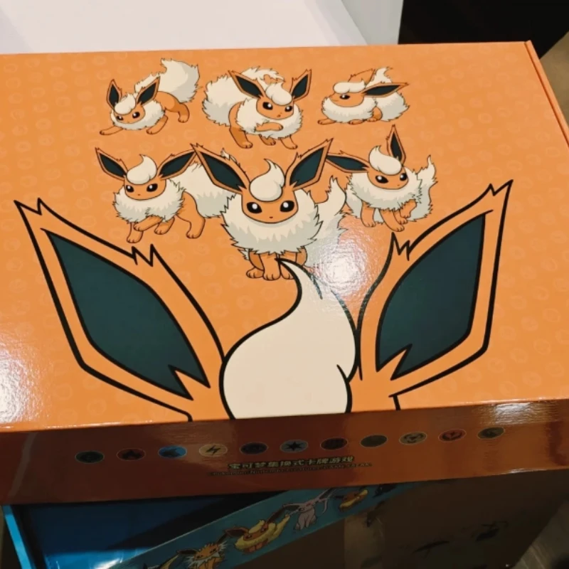 포켓몬 TCG Eevee 카드 컬렉션 단순화 된 6.0 고급 특별 중국어 버전 맞춤형 세트 게임 컬렉션 장난감 상자 선물