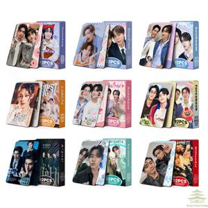92개/세트 태국 스타 드라마 CP 레이저 로모 카드 - 아우붐 부운프렘 아우아우세이브 홀로그램 포토 카드 (보너스 스티커 포함)