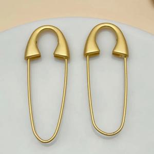 4/6/10pcs 51x20mm 골든 메탈 안전핀 브로치 쥬얼리 공예 의류 액세서리 핀 핀쿠션용 구멍이 있는 헤비 듀티