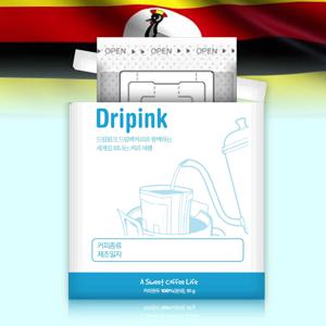 우간다 드립핑크 커피 10g X 100봉 티백 홍차 시나몬 초콜렛 포함 커피백