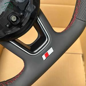 아우디 A3 스티어링 휠 RS3 RS4 RS5 A3 A4 A5 S3 S4 S5 2017-2021 풀 페로피에이티드 가죽 스티어링 휠