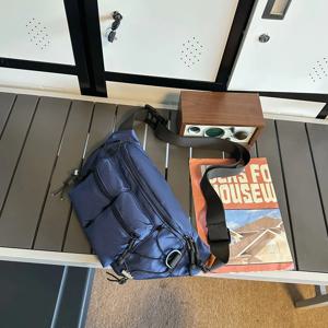 다용도 일본식 작업복 캐주얼 학생 스포츠 커플 숄더 크로스 웨이스트 체스트 백 여성 및 남성용