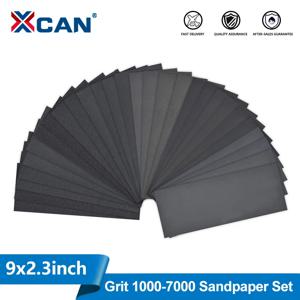 XCAN 20개입 사포 세트 1000/2000/3000/5000/7000 그릿 습식/건식 연마지 목재 자동차 금속 플라스틱 연마용