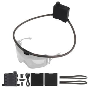 조절 가능한 노브, 터보 버튼, 후크 루프 패치, 에어소프트, 작업, 사이클링용 자석 스냅이 있는 고글용 전술 디포그 팬