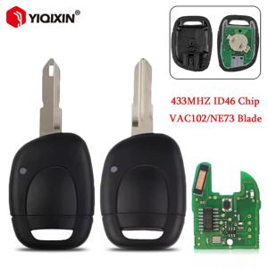 433Mhz ID46 칩 리모컨 자동차 키 르노 클리오 II 마스터 에스파스 캉구 1 2 3 심볼 트윙고 세닉 라구나 VAC102 NE73 블레이드