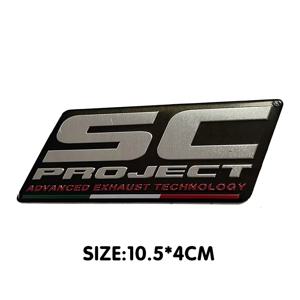 SC 프로젝트 오토바이 배기 파이프 스티커 고온 방지 자동차 모토 스쿠터 알루미늄 합금 장식 데칼