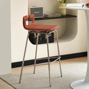 액센트 하이 바 스툴 인체공학적 게이밍 미학적 휴식용 등받이 바 스툴 모던 노르딕 바 의자 독특한 가구