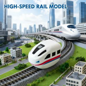 어린이용 충전식 자석 기차 세트 - 클릭레일 전동 기관차 교육용 블록 장난감 액세서리