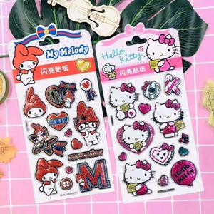 정품 산리오 헬로 키티 멜로디 스티커 만화 플래너 일기 스크랩북 전화 기타 노트북 장식 데칼 소녀 장난감 선물