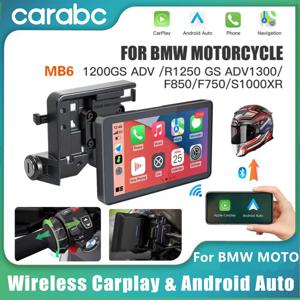 CARABC 6인치 MB6 오토바이 네비게이션 무선 카플레이 안드로이드 오토 BMW R1300GS S1000 XRF750GS XR M1000 R1200GS R1250GS용