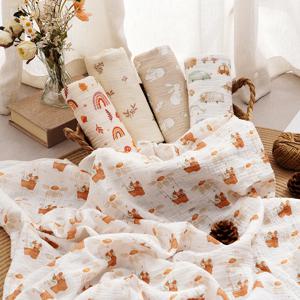 Elinfant 1 Pc 모슬린 스와들 담요, 부드러운 거즈 어린이용 아기 담요, 신생아용 스와들 담요, 보육용품