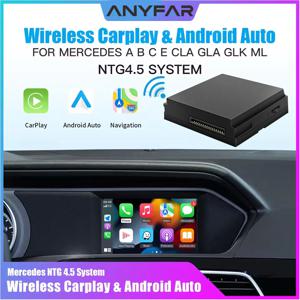 메르세데스 벤츠 A B C E CLA GLA GLK ML 스프린터 NTG4.5 베커 모듈 안드로이드 카 네비게이션용 무선 카플레이 디코더