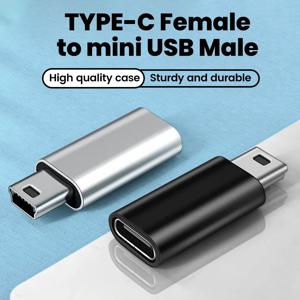 USB-C to Mini USB Adapter, Type-C Female to Mini USB Male Converter, Compatible with GoPro Hero 3, MP3, Dash Cam, C