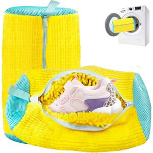 1개 신발 세탁망 운동화 세척 세탁 가방 세탁기 건조기용 재사용 가능 신발 세탁망 신발 세탁기용